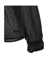 Load image into Gallery viewer, Polka dot blouse with ruff