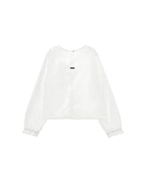 Load image into Gallery viewer, Blouse with 3D rose poplin