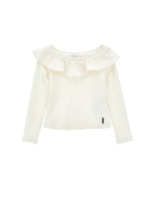 Load image into Gallery viewer, Ribbed sweater with ruffles