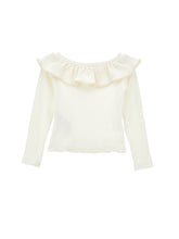 Load image into Gallery viewer, Ribbed sweater with ruffles