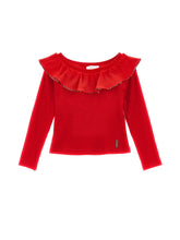 Load image into Gallery viewer, Ribbed sweater with ruffles
