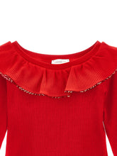 Load image into Gallery viewer, Ribbed sweater with ruffles