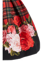 Load image into Gallery viewer, Tartan and rose skirt