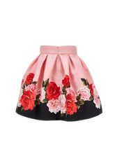Load image into Gallery viewer, Tartan and rose skirt