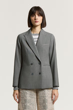 Load image into Gallery viewer, Double-breasted two-way stretch wool blazer