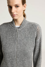 Load image into Gallery viewer, Alpaca, wool and mohair zip-up sweater