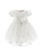 Load image into Gallery viewer, Floral embroidery tulle dress