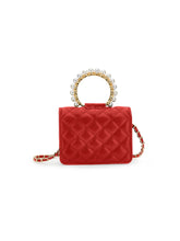 Load image into Gallery viewer, City Bag with pearls and chain