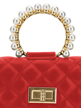 Load image into Gallery viewer, City Bag with pearls and chain