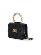 Load image into Gallery viewer, City Bag with pearls and chain