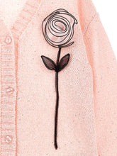 Load image into Gallery viewer, 3D Flower Cardigan