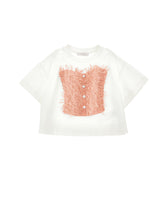 Load image into Gallery viewer, Monnalisa t-shirt with fringes and buttons