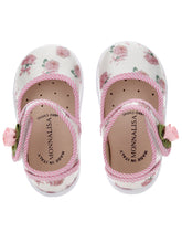 Load image into Gallery viewer, Canvas ballerinas with rose print