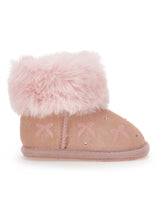 Load image into Gallery viewer, Ankle boots with rhinestones and bows