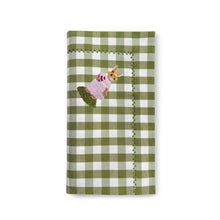 Load image into Gallery viewer, Seferî Plaid Napkin - Bunny Family - Set of 4