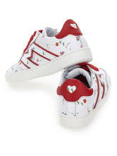 Load image into Gallery viewer, Botanical Print Leather Tennis Shoes
