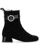 Load image into Gallery viewer, Ankle boots with shiny buckle