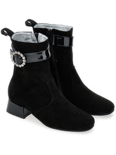 Load image into Gallery viewer, Ankle boots with shiny buckle