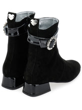 Load image into Gallery viewer, Ankle boots with shiny buckle