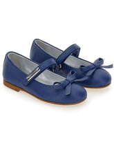 Load image into Gallery viewer, Leather ballerinas with bow