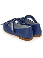 Load image into Gallery viewer, Leather ballerinas with bow