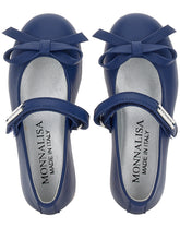 Load image into Gallery viewer, Leather ballerinas with bow