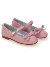 Load image into Gallery viewer, Leather ballerinas with bow