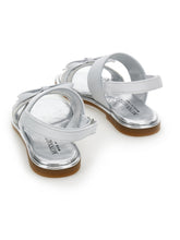 Load image into Gallery viewer, Coated fabric sandals with bow