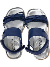 Load image into Gallery viewer, Coated fabric sandals with bow