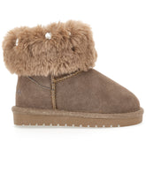 Load image into Gallery viewer, Fur Boots with Rhinestones