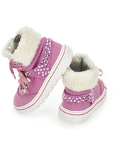 Load image into Gallery viewer, Nubuck Shoes with Rhinestones