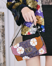 Load image into Gallery viewer, Devain Small Embroidered Shoulder Bag