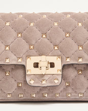Load image into Gallery viewer, Rockstud Spike Medium Suede Shoulder Bag