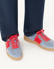 Load image into Gallery viewer, Upvillage Low Top Trainer In Split Leather And Calfskin Nappa Leather