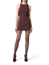 Load image into Gallery viewer, Dress in double layer crêpe and Georgette fabrics