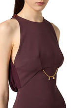 Load image into Gallery viewer, Dress in double layer crêpe and Georgette fabrics