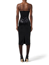 Load image into Gallery viewer, Dress in velvet and floral lace fabrics