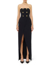 Load image into Gallery viewer, Red Carpet dress in lightweight crêpe fabric with buttons