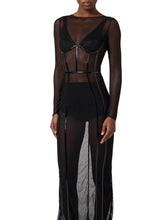 Load image into Gallery viewer, Red Carpet dress in stretch tulle fabric