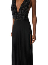 Load image into Gallery viewer, Red Carpet dress in tulle and jersey fabrics with crystals