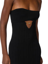 Load image into Gallery viewer, Dress in ribbed knit fabric with openwork details