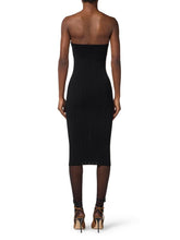 Load image into Gallery viewer, Dress in ribbed knit fabric with openwork details