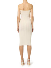 Load image into Gallery viewer, Dress in ribbed knit fabric with openwork details