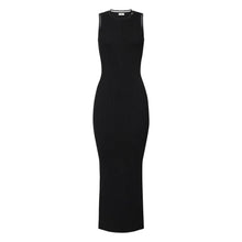 Load image into Gallery viewer, Dress in ribbed knit fabric with jewel logo