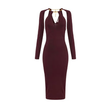 Load image into Gallery viewer, Knit dress with jewel snake