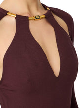 Load image into Gallery viewer, Knit dress with jewel snake