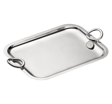 Load image into Gallery viewer, VERTIGO Silver-Plated Tray - 10 x 8 "