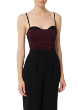 Load image into Gallery viewer, Stretch jersey bodysuit with draping