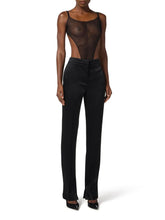 Load image into Gallery viewer, Bodysuit in jacquard tulle fabric with snake pattern