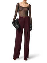 Load image into Gallery viewer, Bodysuit in jacquard tulle fabric with snake pattern